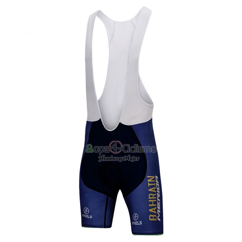 Bahrain Merida Ropa Ciclismo Culotte Corto 2018 Mangas Cortas Rojo